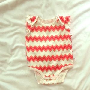 Rosie Pope Chevron Glitter Stripped Onsie